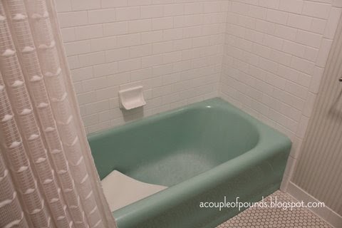 Vintage Green Bathtub