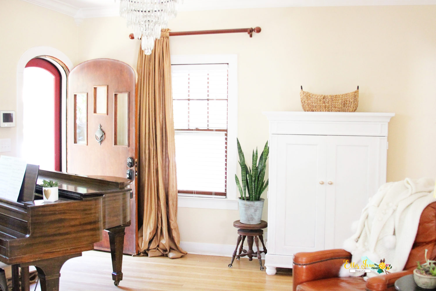 Chalk Painted Media Cabinet