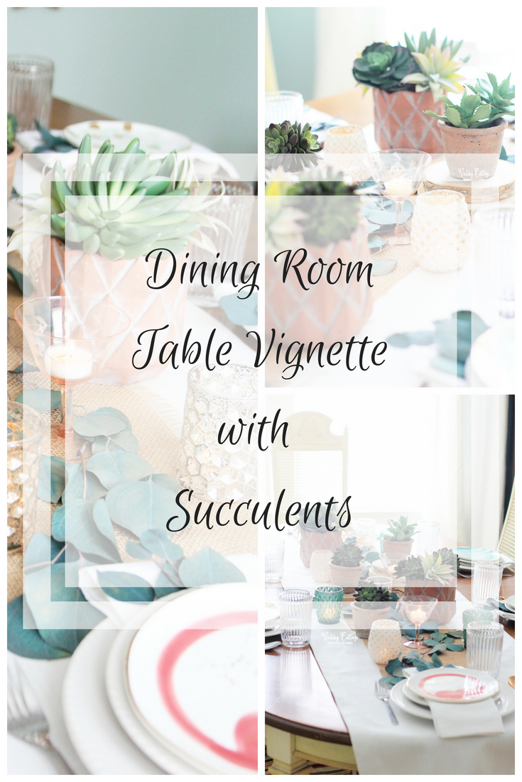 Dining Room Table Vignette