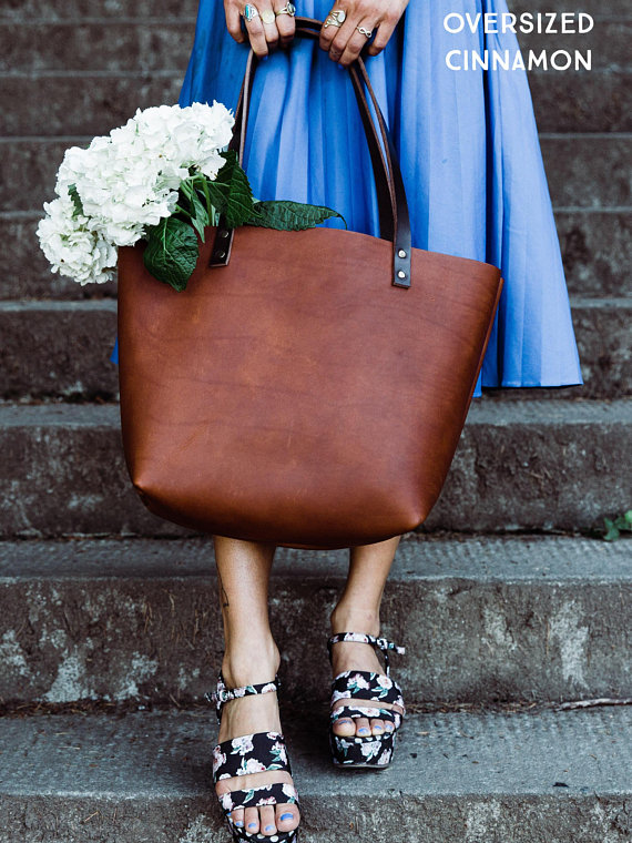 Friday Favorites Leather Handbag Tote Purse