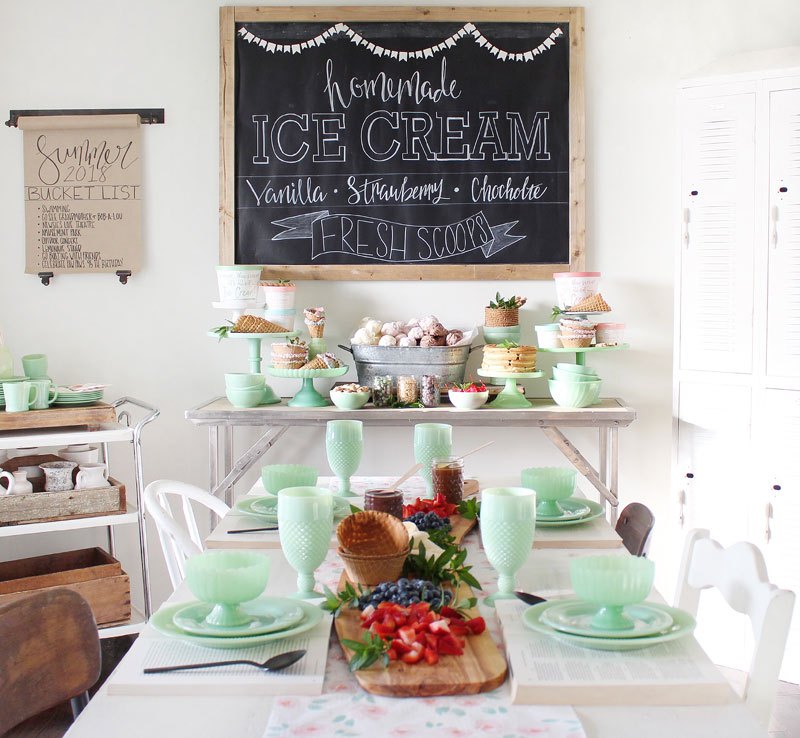 Friday Favorites Breakfast Ice Cream Party