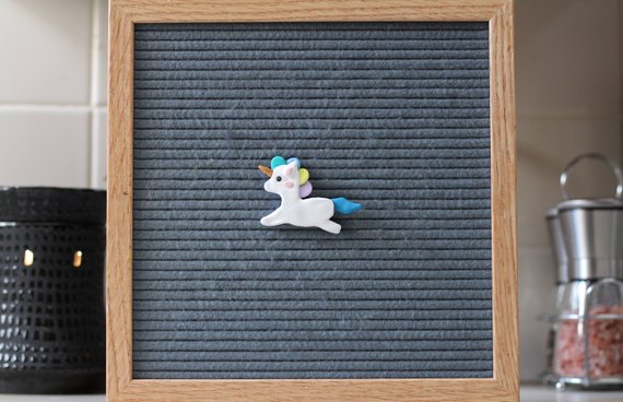 Letter board ornaments unicorn