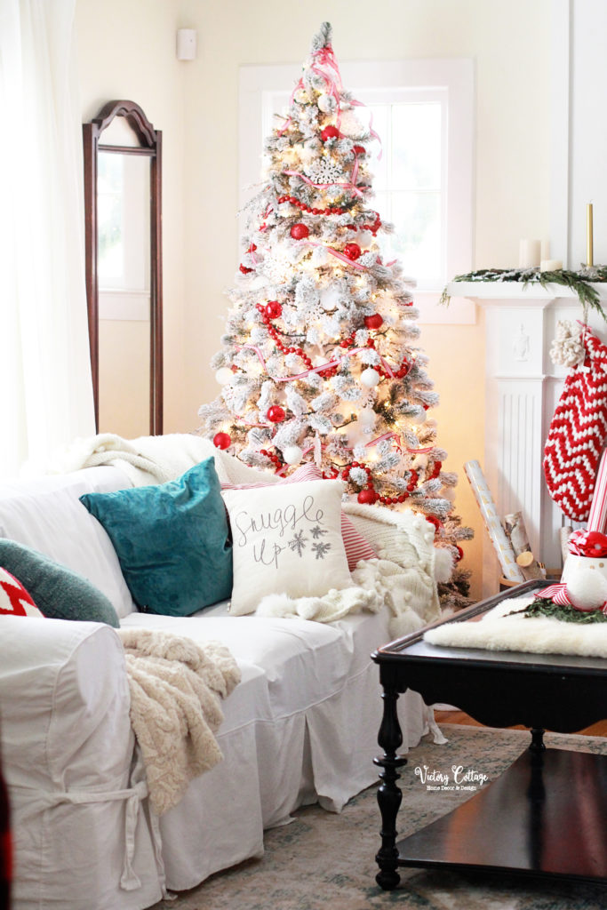 Christmas living room decor house tour