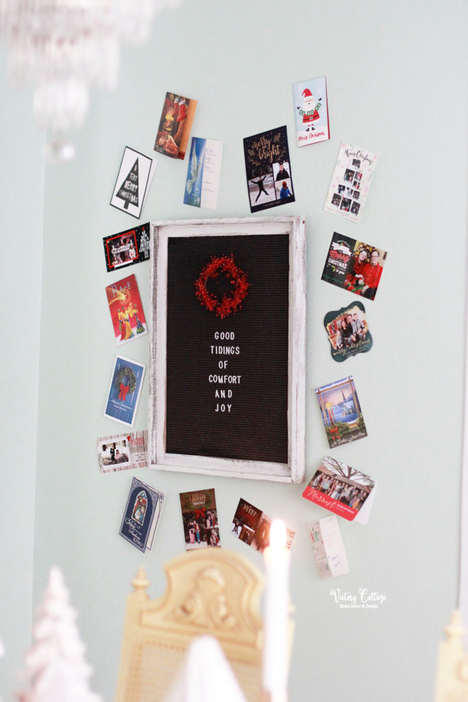 christmas house tour card display