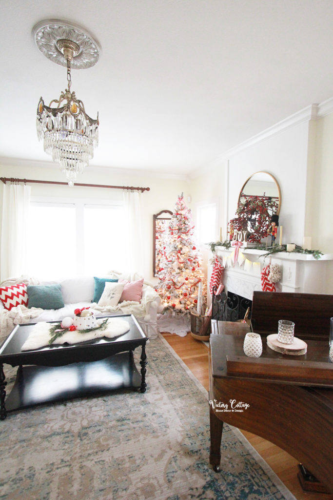 Christmas living room decor house tour