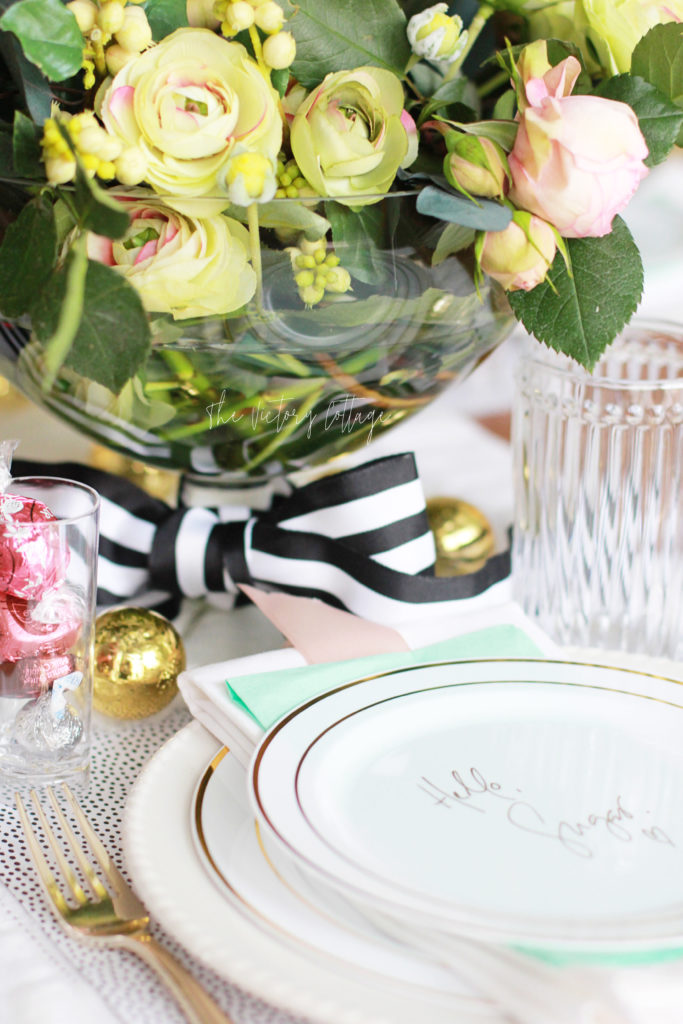 Chic Valentines Tablescape