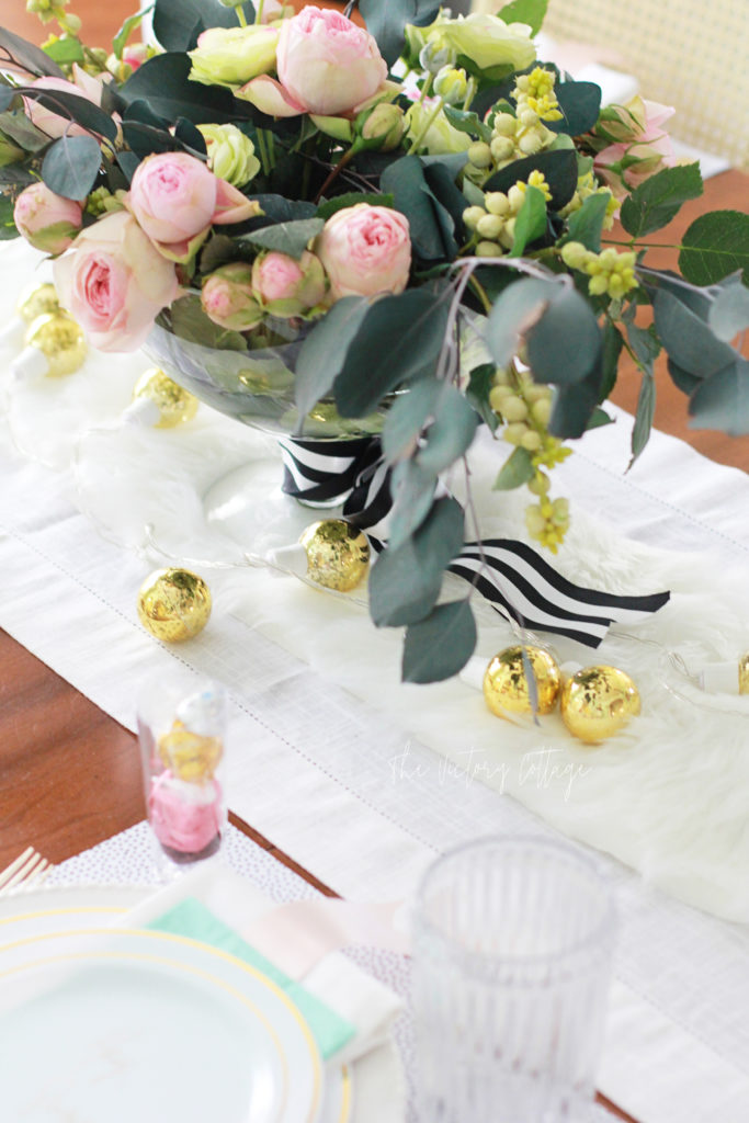 Chic Valentines Tablescape
