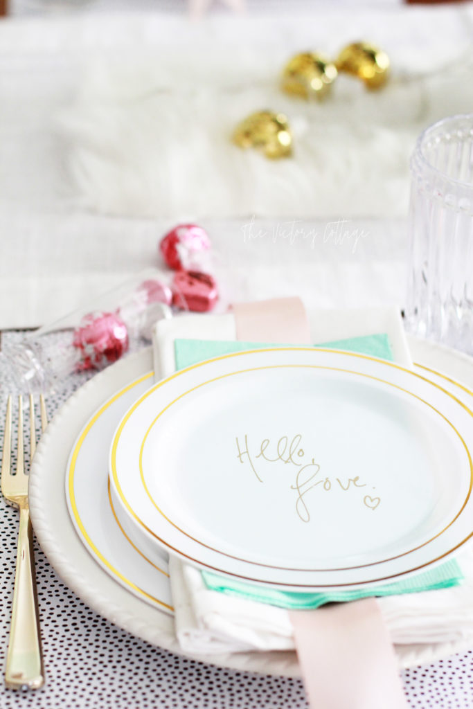 Chic Valentines Tablescape
