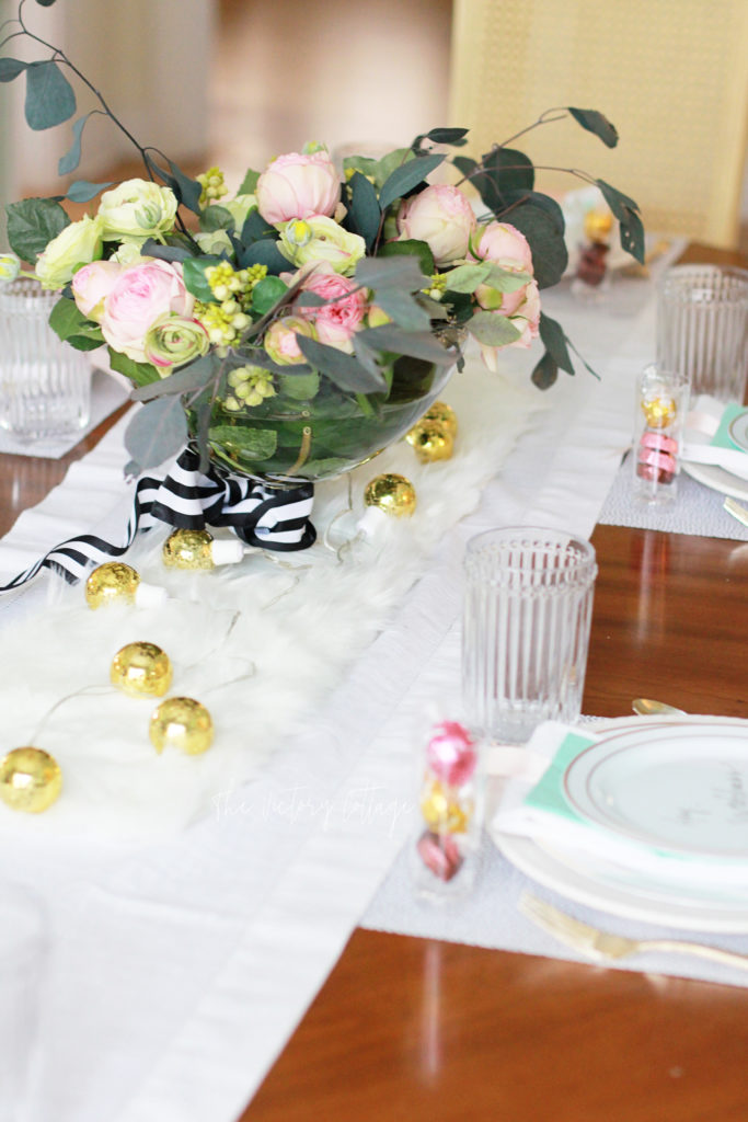 Chic Valentines Tablescape