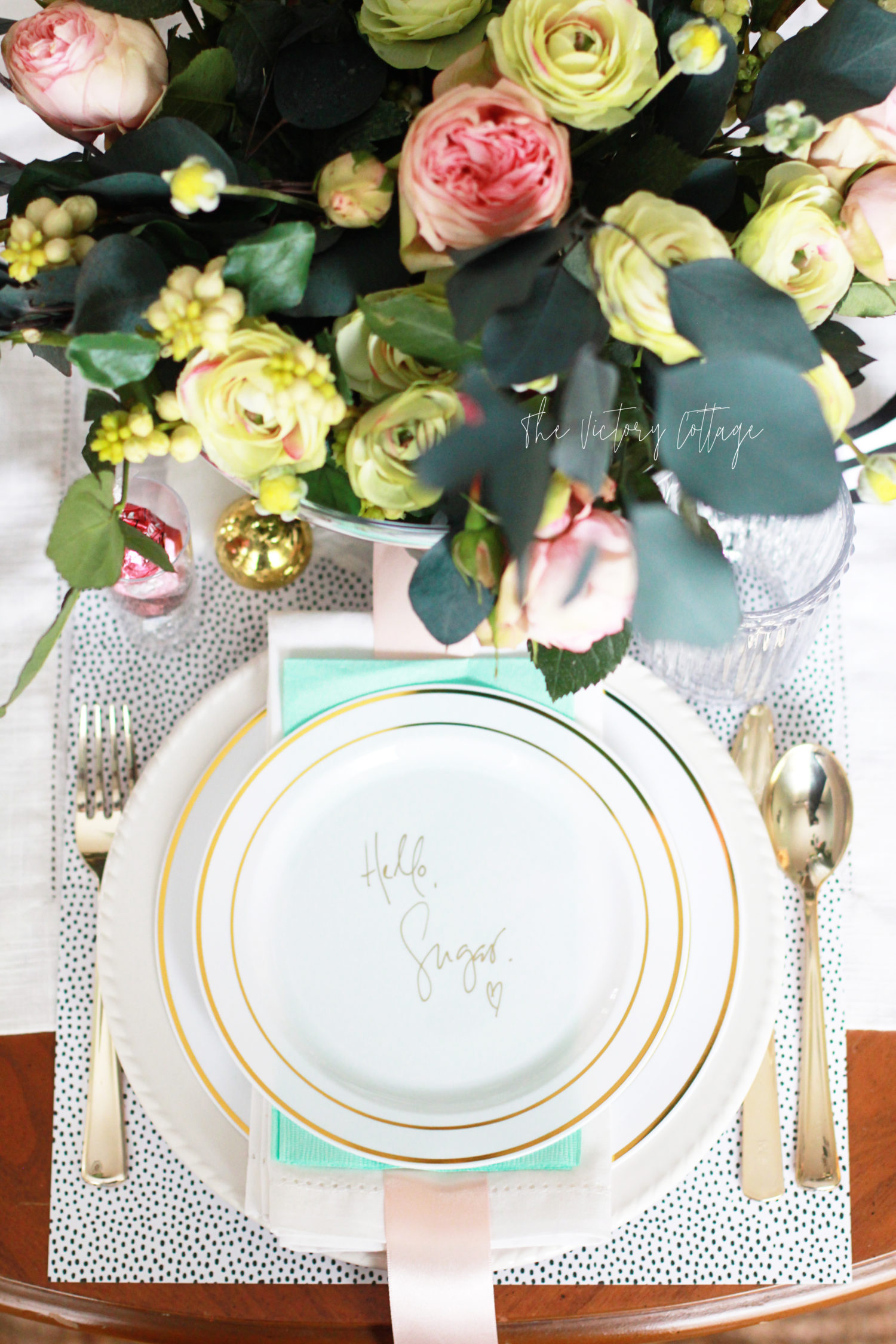 Chic Valentine Tablescape