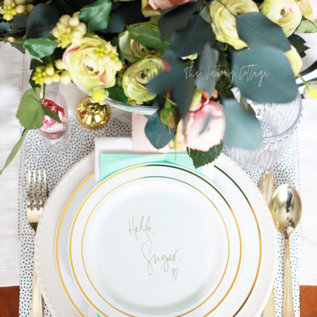 Chic Valentine Tablescape