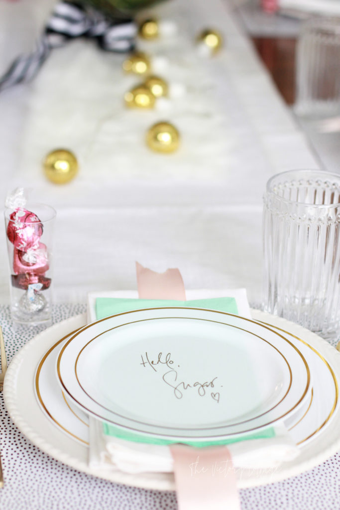 Chic Valentines Tablescape