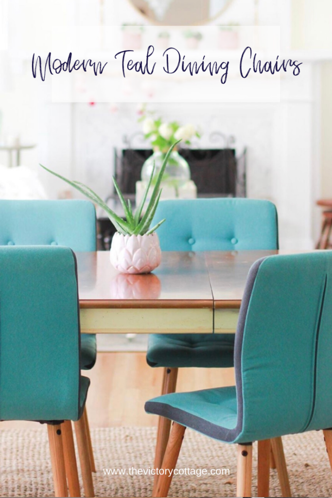 Modern Teal Dining Chairs